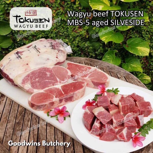 Wagyu beef Tokusen SILVERSIDE marbling MBS-5 AGED-CHILLED whole cuts 2pcs/ctn 12kg - Image 12