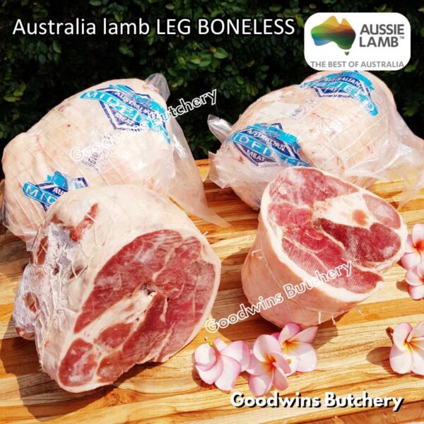 Lamb LEG BONELESS steak cuts Australia Wammco Midfield McHerd WhiteStripe Junee | kaki domba muda tanpa tulang frozen - Image 2