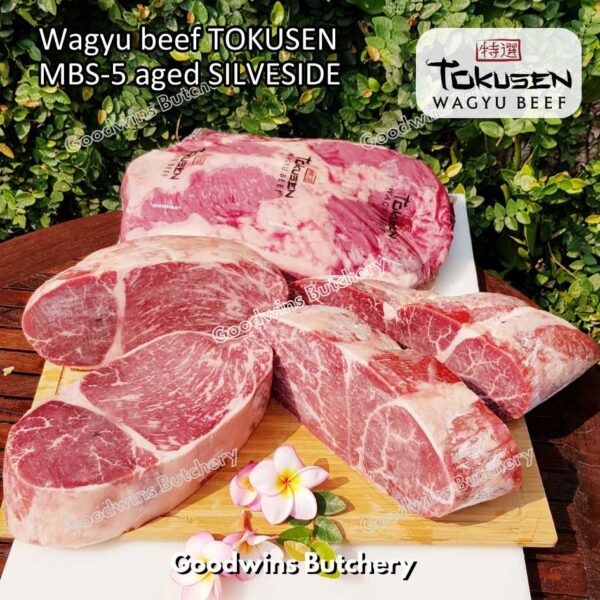 Wagyu beef Tokusen SILVERSIDE marbling MBS-5 AGED-CHILLED whole cuts 2pcs/ctn 12kg - Image 10