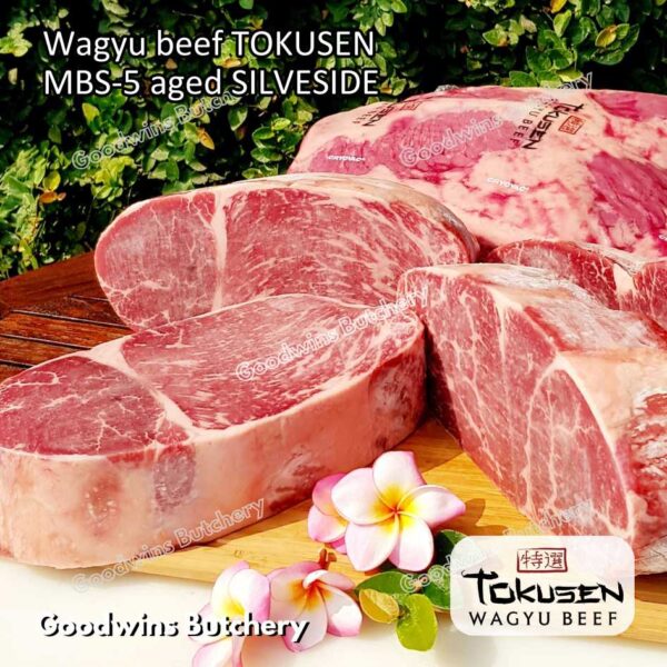Wagyu beef Tokusen SILVERSIDE marbling MBS-5 AGED-CHILLED whole cuts 2pcs/ctn 12kg - Image 6