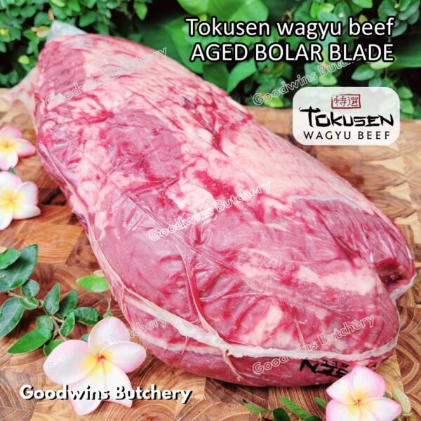 Wagyu beef Tokusen BOLAR BLADE marbling MBS-5 aged chilled/frozen daging sapi sampil WHOLE CUTS - Image 8