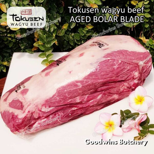 Wagyu beef Tokusen BOLAR BLADE marbling MBS-5 aged chilled/frozen daging sapi sampil WHOLE CUTS - Image 10