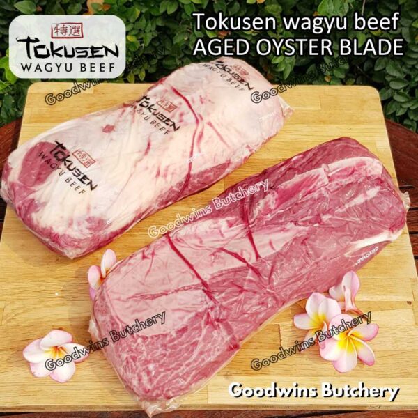 Wagyu beef Tokusen OYSTER BLADE marbling MBS-5 aged-frozen daging sapi sampil WHOLE CUTS - Image 10