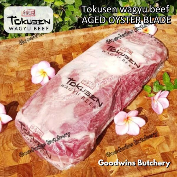 Wagyu beef Tokusen OYSTER BLADE marbling MBS-5 aged-frozen daging sapi sampil WHOLE CUTS - Image 8
