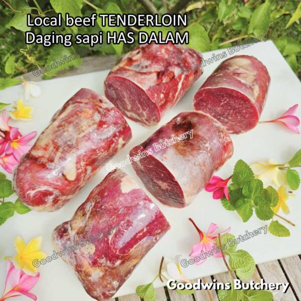 Beef TENDERLOIN LOCAL WHOLE CUTS UTUH daging sapi has dalam eye fillet mignon frozen - Image 7
