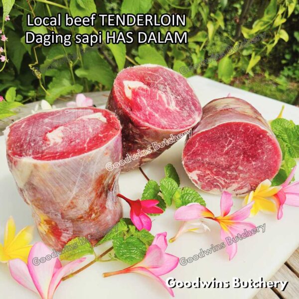 Beef TENDERLOIN LOCAL WHOLE CUTS UTUH daging sapi has dalam eye fillet mignon frozen - Image 3