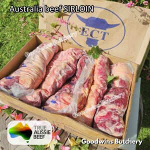 Beef SIRLOIN Australia frozen Midfield / AMH / ECT whole cut utuh 4-6 kg/pc | daging sapi has luar beku Striploin New York strip for grill bbq steak roast