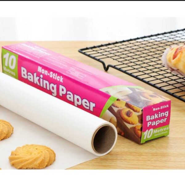 Baking paper 30cm 10m non-stick microwave oven proof kertas minyak alas roti panggang Kertas Alas Roti Kertas Panggang Oil Paper Alas Kue - Image 3