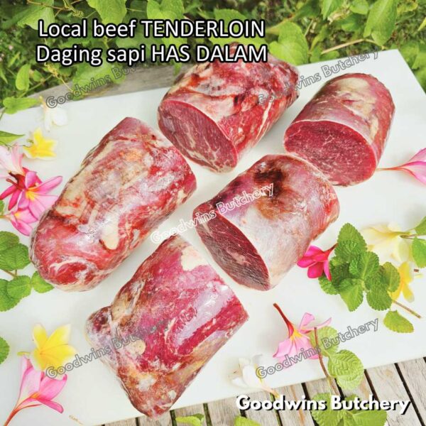 Beef TENDERLOIN LOCAL WHOLE CUTS UTUH daging sapi has dalam eye fillet mignon frozen - Image 15