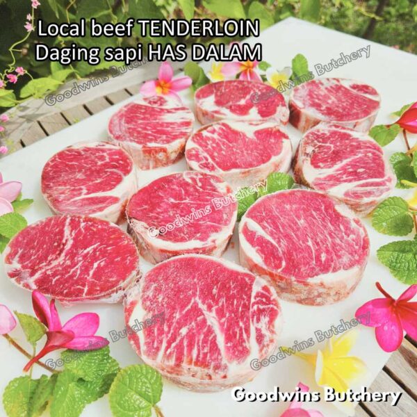 Beef TENDERLOIN LOCAL WHOLE CUTS UTUH daging sapi has dalam eye fillet mignon frozen - Image 4
