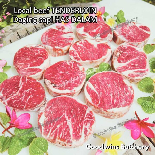 Beef TENDERLOIN LOCAL WHOLE CUTS UTUH daging sapi has dalam eye fillet mignon frozen - Image 16