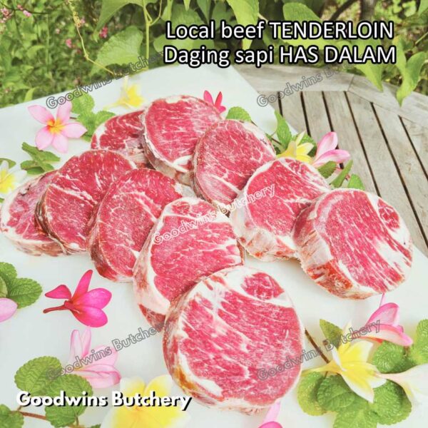 Beef TENDERLOIN LOCAL WHOLE CUTS UTUH daging sapi has dalam eye fillet mignon frozen - Image 21