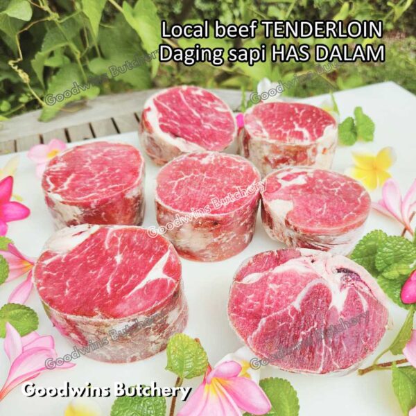 Beef TENDERLOIN LOCAL WHOLE CUTS UTUH daging sapi has dalam eye fillet mignon frozen - Image 20