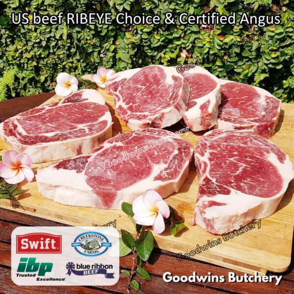 Beef RIBEYE US CHOICE, PRIME & CERTIFIED ANGUS frozen USDA Swift IBP BlueRibbon Creek-Stone Chairman's-Reserve Cuberoll ScotchFillet - Image 4