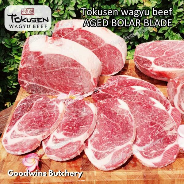 Wagyu beef Tokusen BOLAR BLADE marbling MBS-5 aged chilled/frozen daging sapi sampil WHOLE CUTS - Image 13