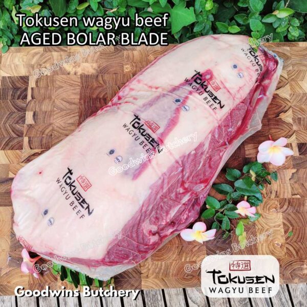 Wagyu beef Tokusen BOLAR BLADE marbling MBS-5 aged chilled/frozen daging sapi sampil WHOLE CUTS - Image 12