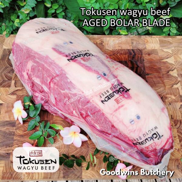 Wagyu beef Tokusen BOLAR BLADE marbling MBS-5 aged chilled/frozen daging sapi sampil WHOLE CUTS - Image 16