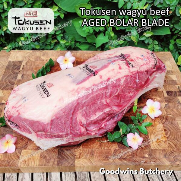 Wagyu beef Tokusen BOLAR BLADE marbling MBS-5 aged chilled/frozen daging sapi sampil WHOLE CUTS - Image 20