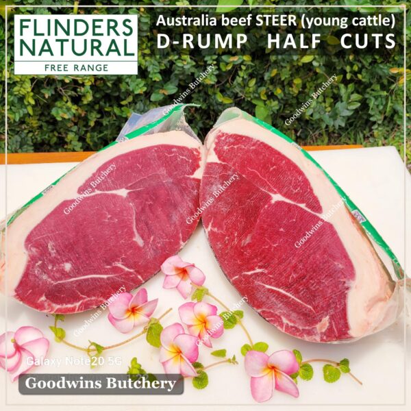 Beef RUMP aged-frozen Australia STEER (young cattle) ROAST HALF CUTS Kilcoy & Flinders Natural D-RUMP - Image 6