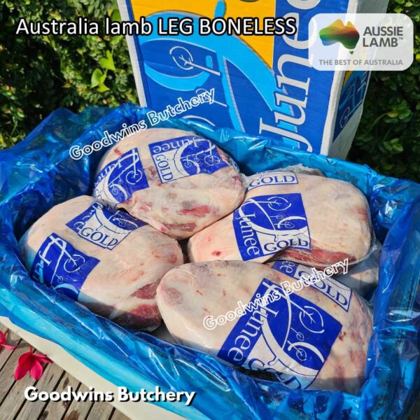 Lamb LEG BONELESS steak cuts Australia Wammco Midfield McHerd WhiteStripe Junee | kaki domba muda tanpa tulang frozen - Image 34