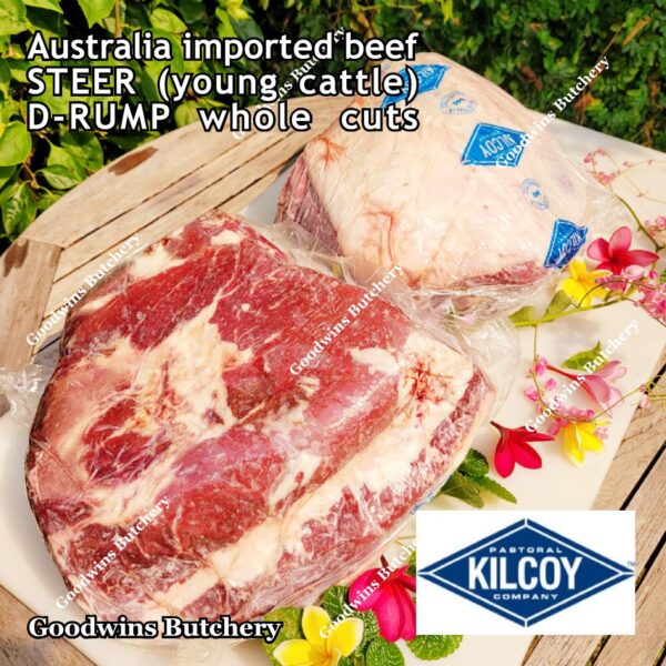 Beef RUMP aged-frozen Australia STEER (young cattle) ROAST HALF CUTS Kilcoy & Flinders Natural D-RUMP - Image 29