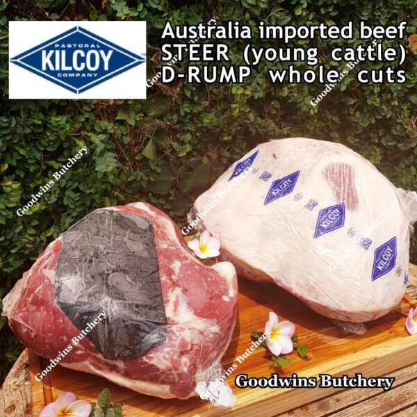Beef RUMP aged-frozen Australia STEER (young cattle) ROAST HALF CUTS Kilcoy & Flinders Natural D-RUMP - Image 8