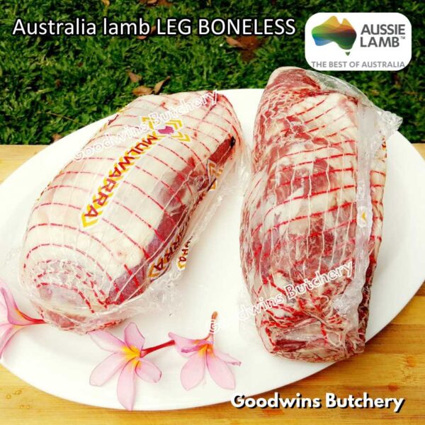 Lamb LEG BONELESS steak cuts Australia Wammco Midfield McHerd WhiteStripe Junee | kaki domba muda tanpa tulang frozen - Image 25