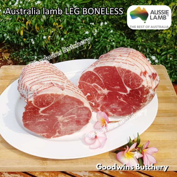 Lamb LEG BONELESS steak cuts Australia Wammco Midfield McHerd WhiteStripe Junee | kaki domba muda tanpa tulang frozen - Image 21