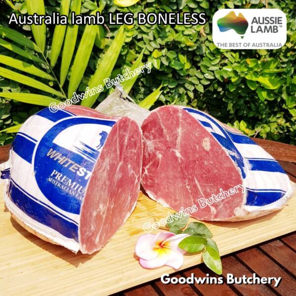 Lamb LEG BONELESS steak cuts Australia Wammco Midfield McHerd WhiteStripe Junee | kaki domba muda tanpa tulang frozen - Image 20