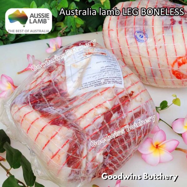 Lamb LEG BONELESS steak cuts Australia Wammco Midfield McHerd WhiteStripe Junee | kaki domba muda tanpa tulang frozen - Image 14