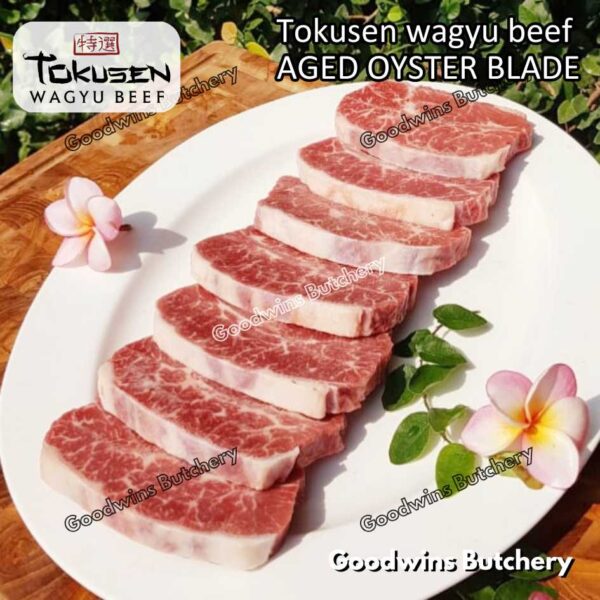 Wagyu beef Tokusen OYSTER BLADE marbling MBS-5 aged-frozen daging sapi sampil WHOLE CUTS - Image 21