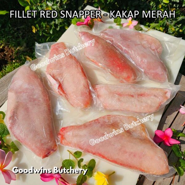 RED SNAPPER fish fillets steak frozen IQF GLZ-20/30 | Ikan KAKAP MERAH beku - Image 5