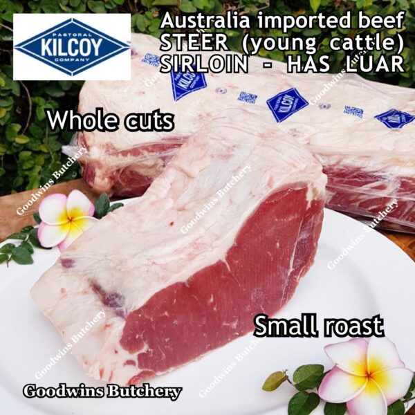 Beef SIRLOIN Australia PR-STEER (young cattle) Kilcoy aged-frozen STEAK CUTS daging sapi has luar Striploin New York strip - Image 10