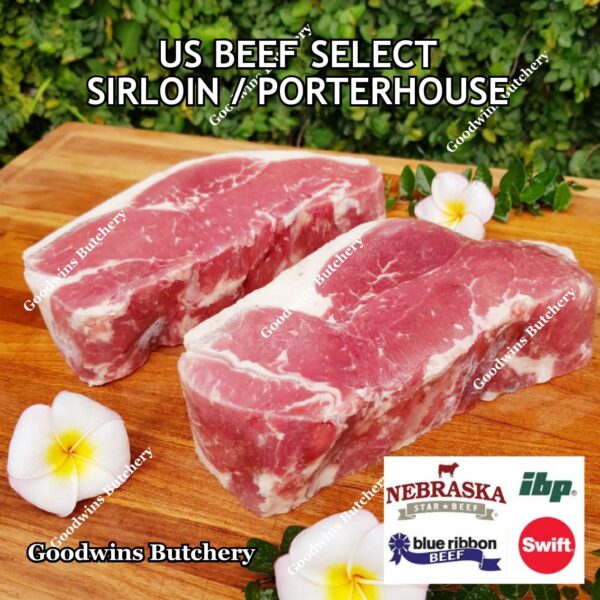 Beef SIRLOIN US SELECT frozen steak cuts USDA Swift IBP BlueRibbon Nebraska daging sapi has luar Striploin New York strip - Image 38