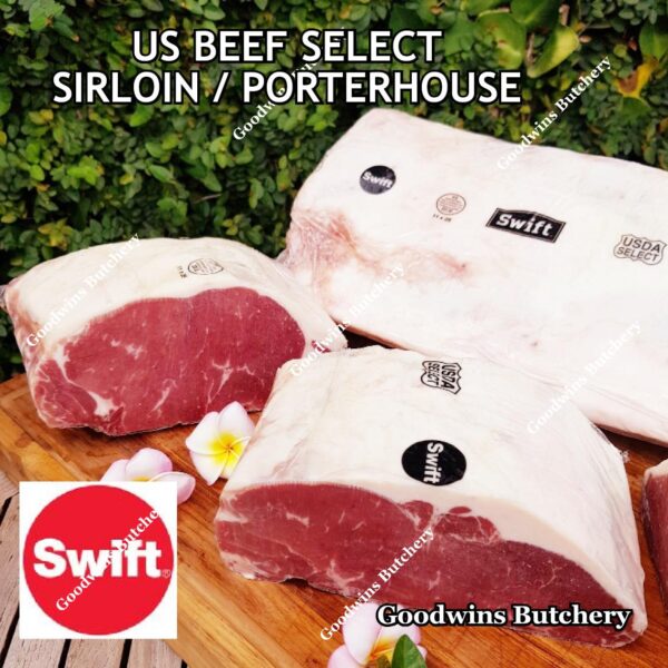 Beef SIRLOIN US SELECT frozen steak cuts USDA Swift IBP BlueRibbon Nebraska daging sapi has luar Striploin New York strip - Image 16