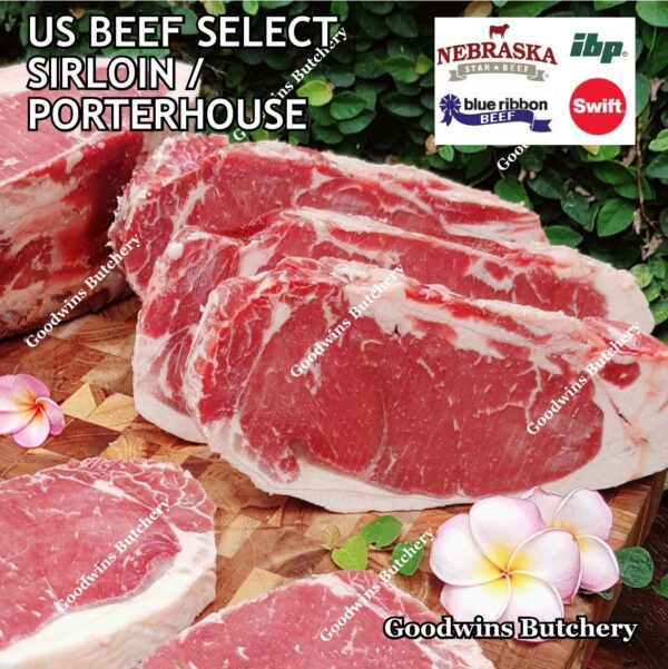 Beef SIRLOIN US SELECT frozen steak cuts USDA Swift IBP BlueRibbon Nebraska daging sapi has luar Striploin New York strip - Image 31