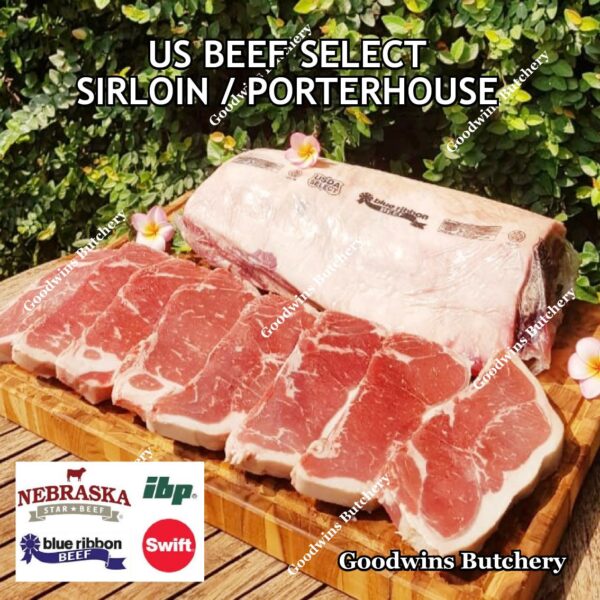 Beef SIRLOIN US SELECT frozen steak cuts USDA Swift IBP BlueRibbon Nebraska daging sapi has luar Striploin New York strip - Image 24