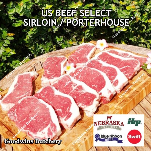 Beef SIRLOIN US SELECT frozen steak cuts USDA Swift IBP BlueRibbon Nebraska daging sapi has luar Striploin New York strip - Image 8