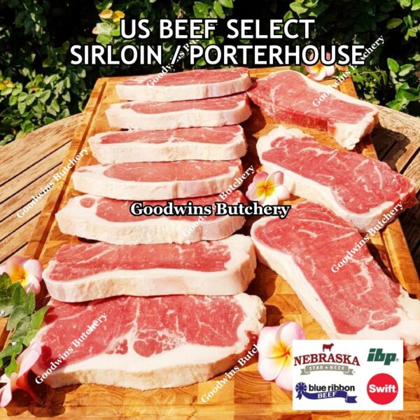 Beef SIRLOIN US SELECT frozen steak cuts USDA Swift IBP BlueRibbon Nebraska daging sapi has luar Striploin New York strip - Image 12