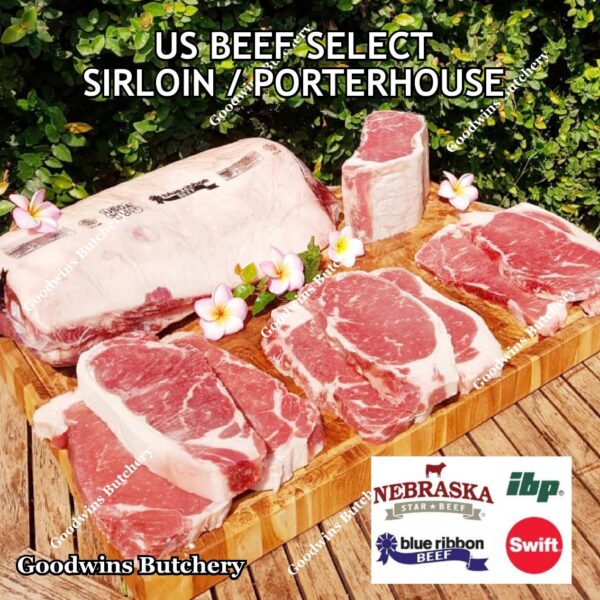 Beef SIRLOIN US SELECT frozen steak cuts USDA Swift IBP BlueRibbon Nebraska daging sapi has luar Striploin New York strip - Image 26