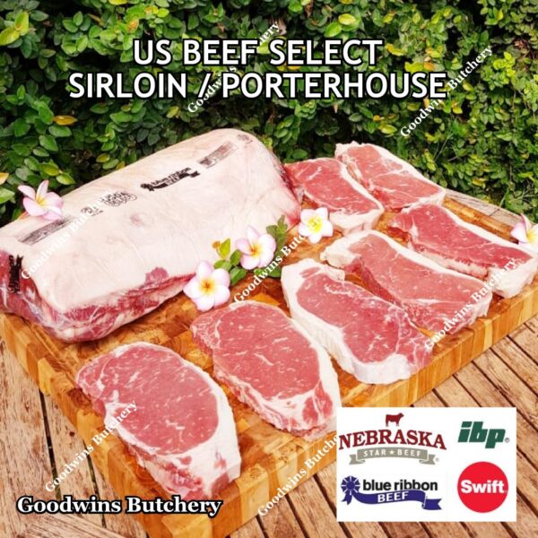 Beef SIRLOIN US SELECT frozen steak cuts USDA Swift IBP BlueRibbon Nebraska daging sapi has luar Striploin New York strip - Image 25