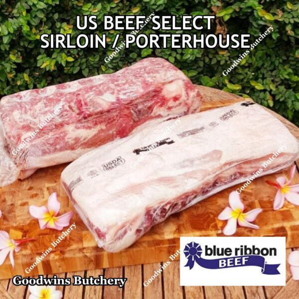 Beef SIRLOIN US SELECT frozen steak cuts USDA Swift IBP BlueRibbon Nebraska daging sapi has luar Striploin New York strip - Image 22
