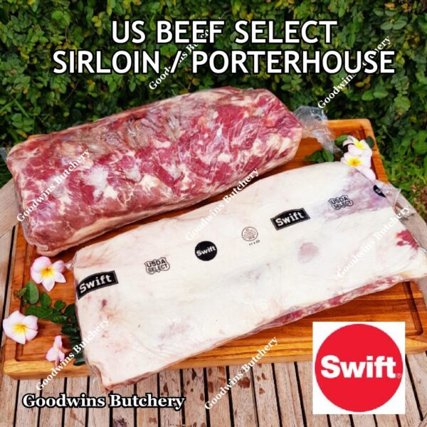 Beef SIRLOIN US SELECT frozen steak cuts USDA Swift IBP BlueRibbon Nebraska daging sapi has luar Striploin New York strip - Image 47