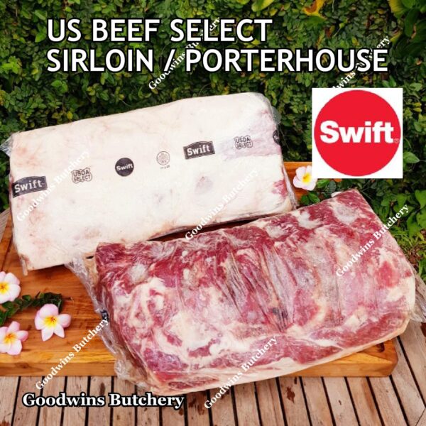Beef SIRLOIN US SELECT frozen steak cuts USDA Swift IBP BlueRibbon Nebraska daging sapi has luar Striploin New York strip - Image 46