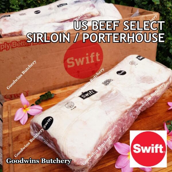 Beef SIRLOIN US SELECT frozen steak cuts USDA Swift IBP BlueRibbon Nebraska daging sapi has luar Striploin New York strip - Image 7