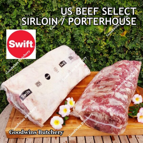 Beef SIRLOIN US SELECT frozen steak cuts USDA Swift IBP BlueRibbon Nebraska daging sapi has luar Striploin New York strip - Image 45