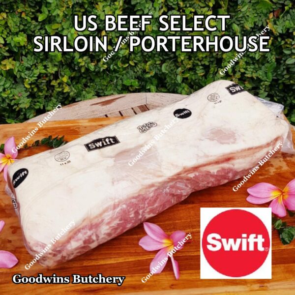 Beef SIRLOIN US SELECT frozen steak cuts USDA Swift IBP BlueRibbon Nebraska daging sapi has luar Striploin New York strip - Image 18