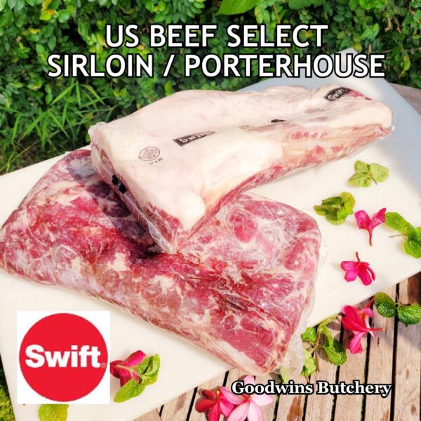 Beef SIRLOIN US SELECT frozen steak cuts USDA Swift IBP BlueRibbon Nebraska daging sapi has luar Striploin New York strip - Image 48