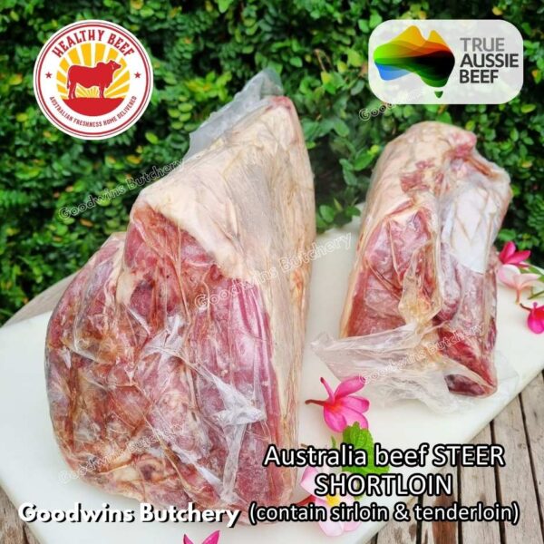Beef SHORTLOIN Australia STEER (young cattle) whole to be cut as T-Bone and Clubsteak TBone aged-frozen - Image 22