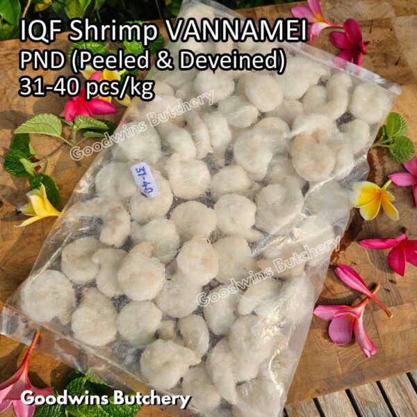 Udang kupas 21-25pcs/kg IQF SHRIMP VANNAMEI PND (Peeled & Deveined) frozen glazing 20-30% - Image 3
